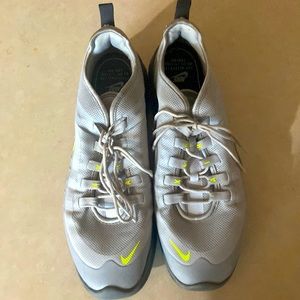 Air max gray green nike logo